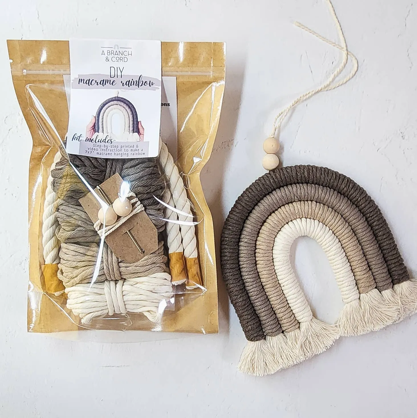 DIY Macrame Rainbow Kit: Very Berry