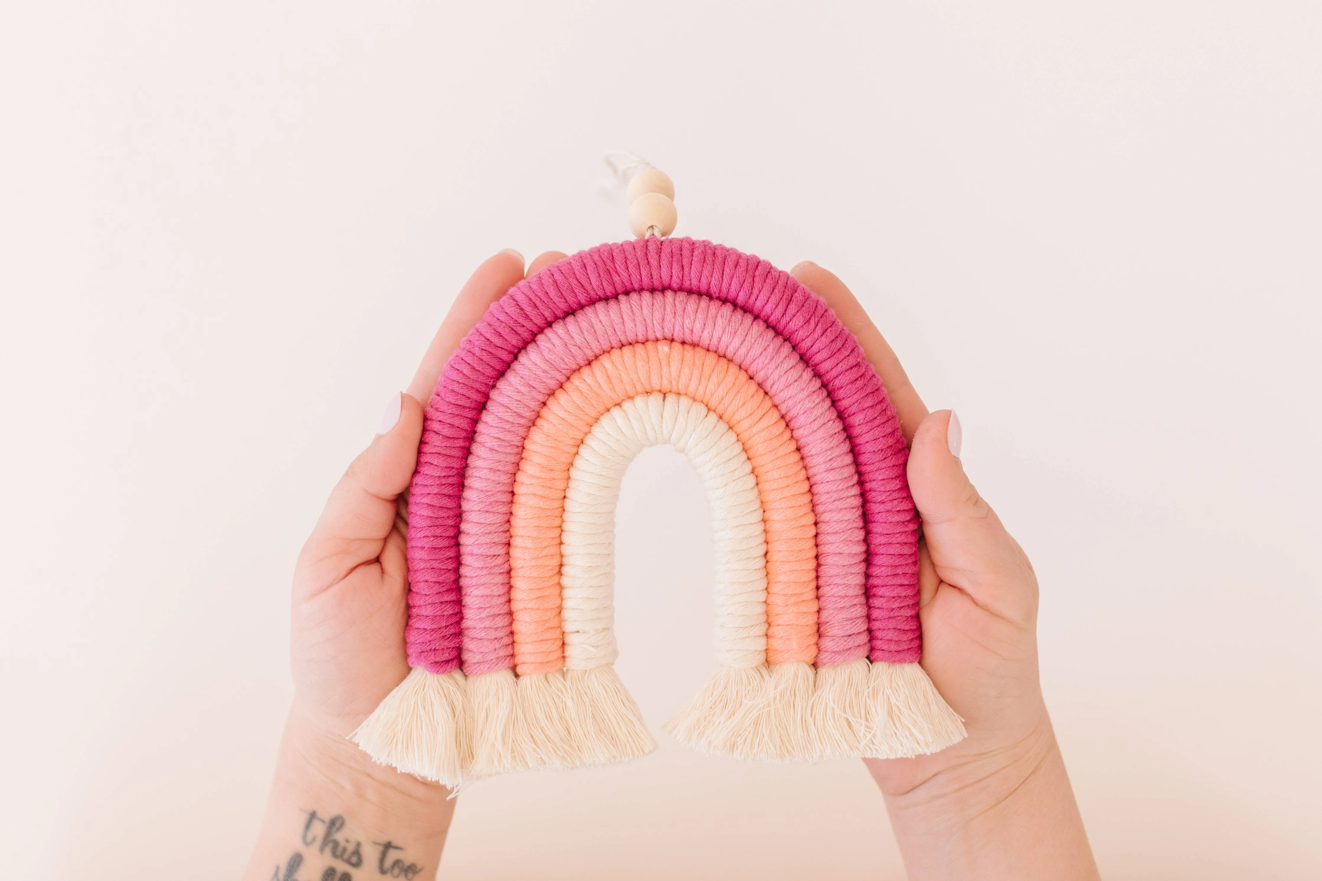 DIY Macrame Rainbow Kit: Very Berry