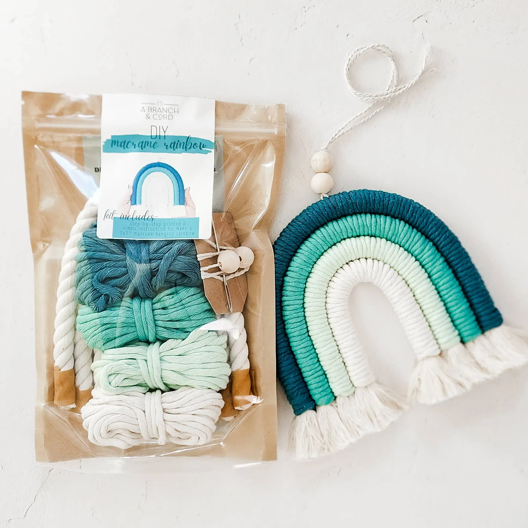 DIY Macrame Rainbow Kit: Very Berry