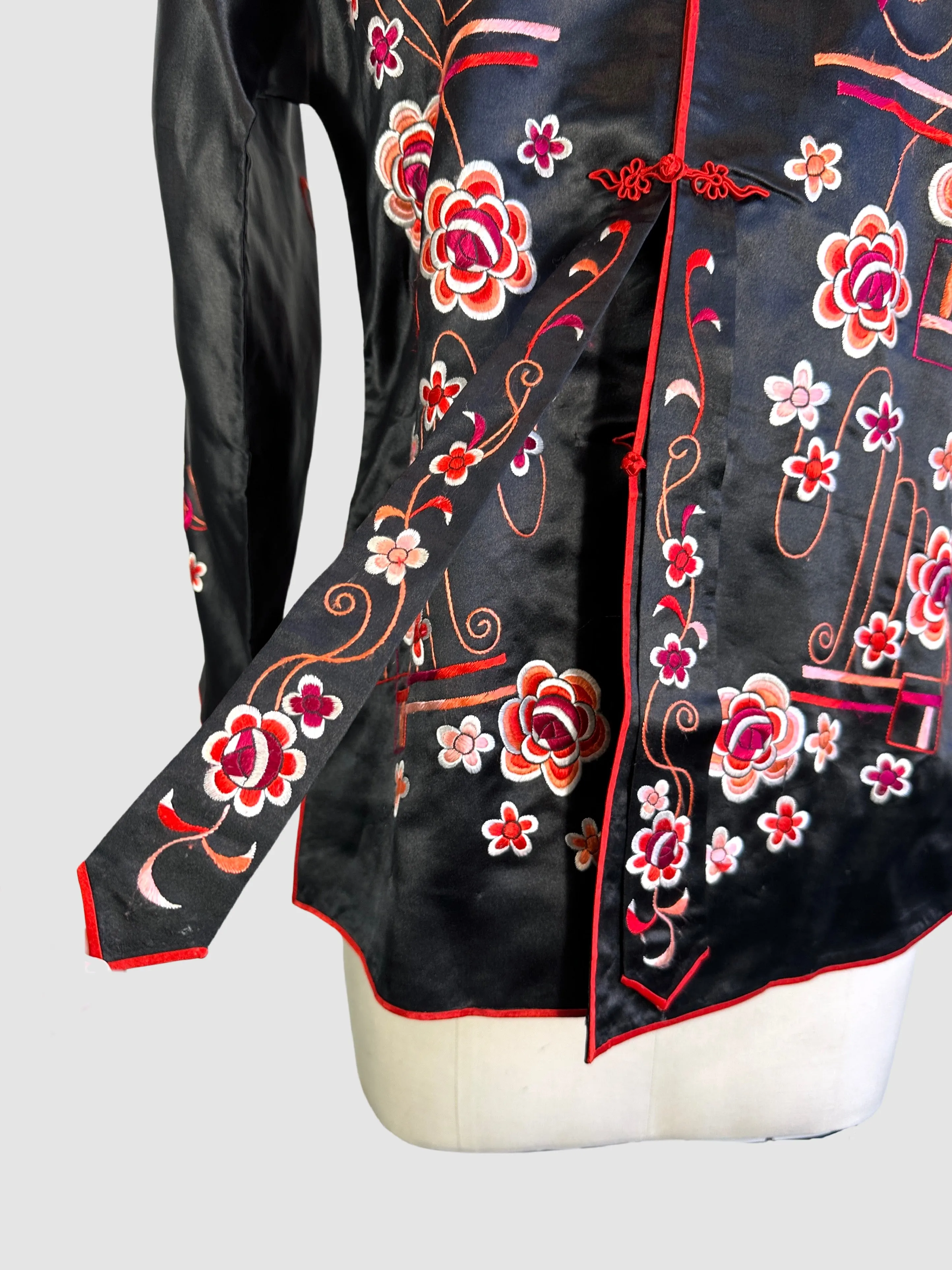 FINE CHINA 30s Silk Embroidered Jacket • Small