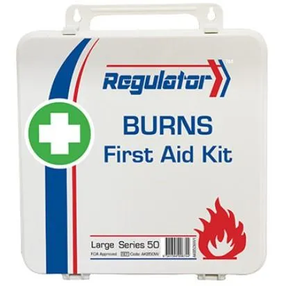 First Aid Kit for Burns - 50 People, 76 PCS, Weatherproof Case