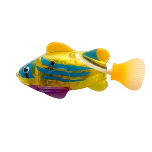 Flash Swimming Electronic Pet Fish Bath Toys for Children Kids Bathtub Battery Powered Swim Robotic for Fishing Tank Decoration