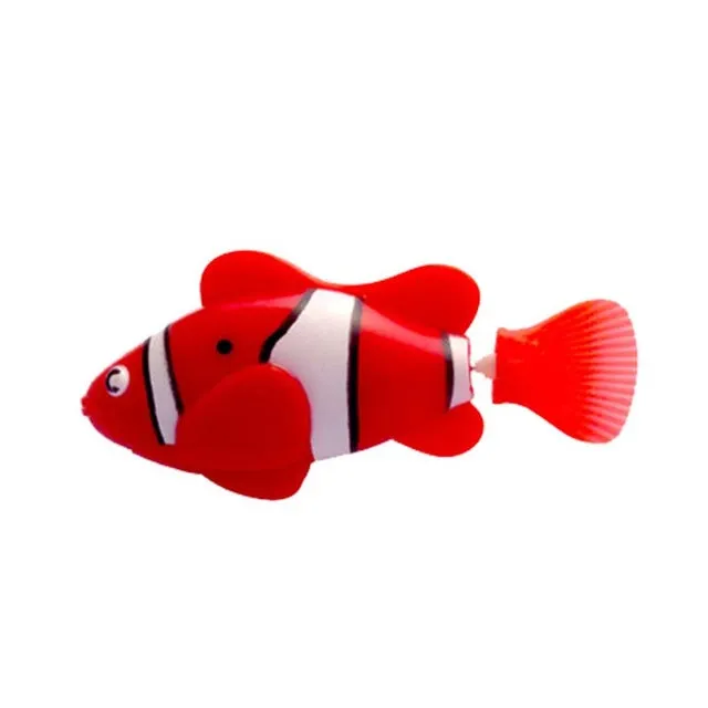 Flash Swimming Electronic Pet Fish Bath Toys for Children Kids Bathtub Battery Powered Swim Robotic for Fishing Tank Decoration