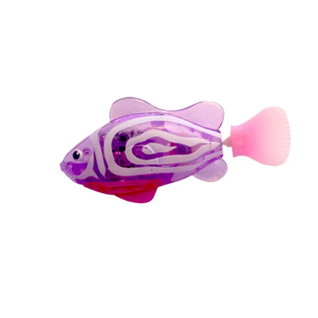 Flash Swimming Electronic Pet Fish Bath Toys for Children Kids Bathtub Battery Powered Swim Robotic for Fishing Tank Decoration