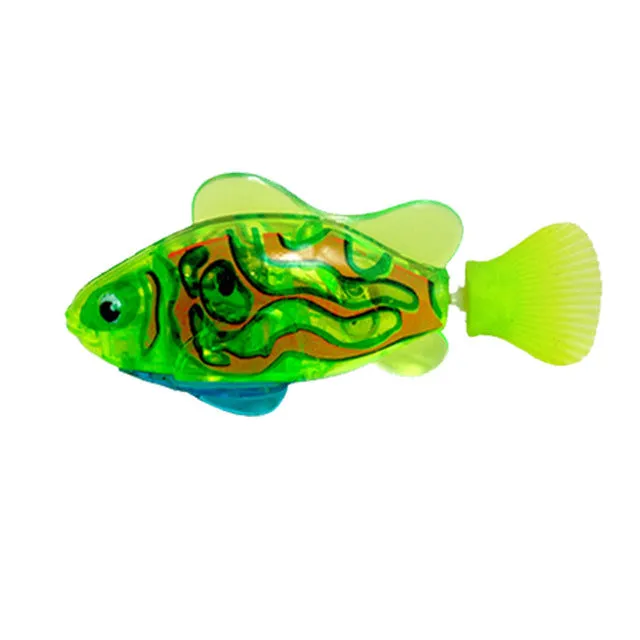 Flash Swimming Electronic Pet Fish Bath Toys for Children Kids Bathtub Battery Powered Swim Robotic for Fishing Tank Decoration