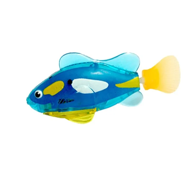 Flash Swimming Electronic Pet Fish Bath Toys for Children Kids Bathtub Battery Powered Swim Robotic for Fishing Tank Decoration