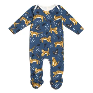 Footed Romper - Wildcats Navy