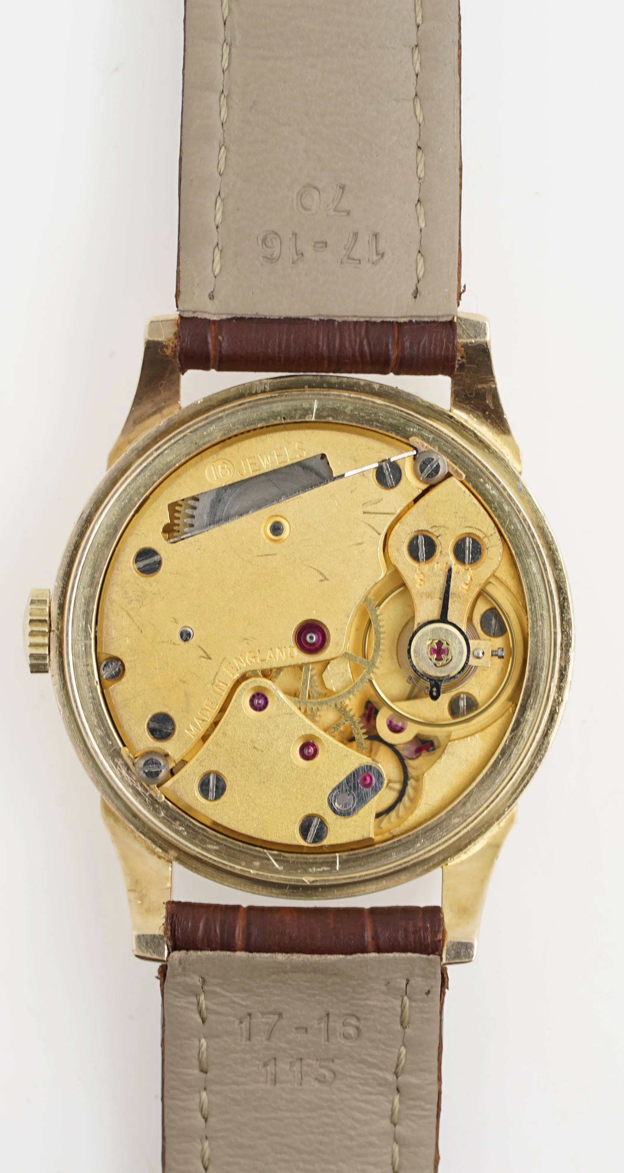 GARRARD SMITHS 18 JEWEL ENGLISH HIGH GRADE WRISTWATCH C1955