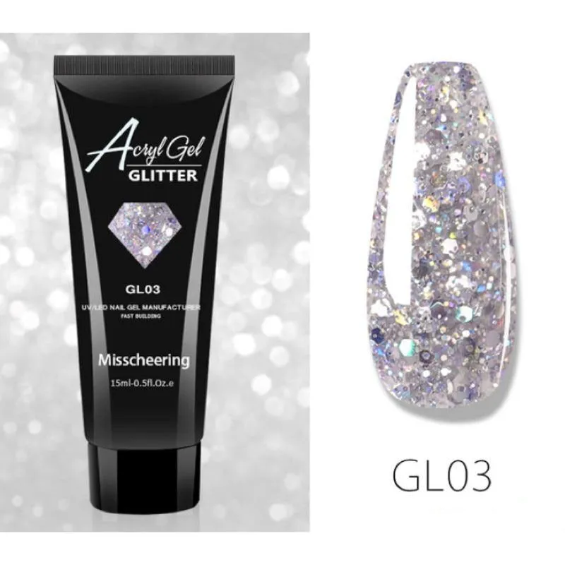 Glitter PolyGel - Gel In A Tube