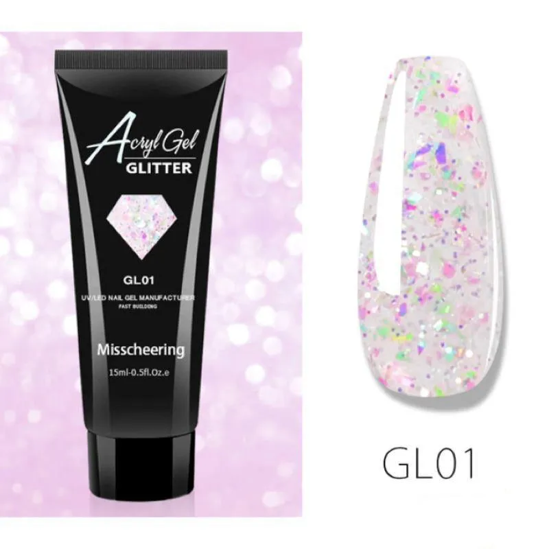 Glitter PolyGel - Gel In A Tube