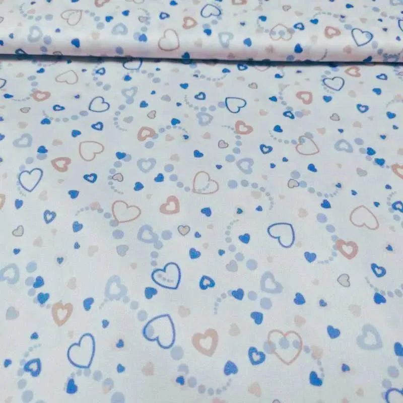 Hearts PUL fabric, Waterproof Laminated fabric