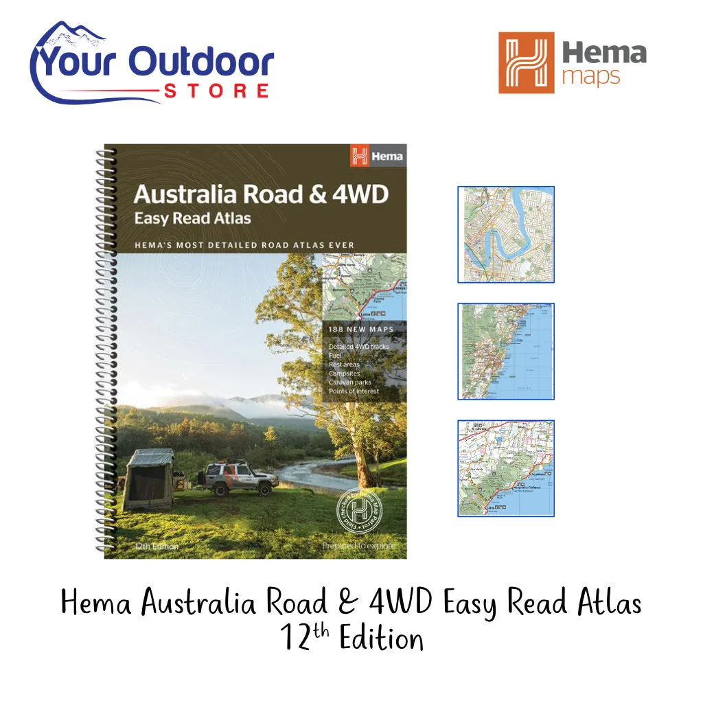 Hema Australia Road and 4WD Atlas (Easy Read)