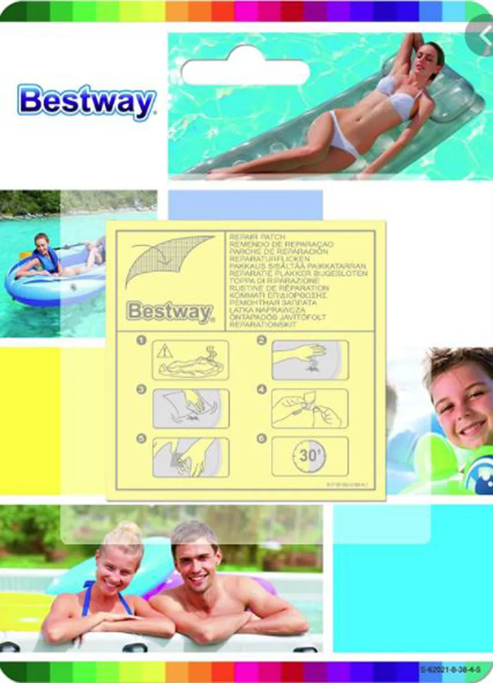 Inflatables and Rafts Repair Patch Bestway Heavy Duty, Underwater