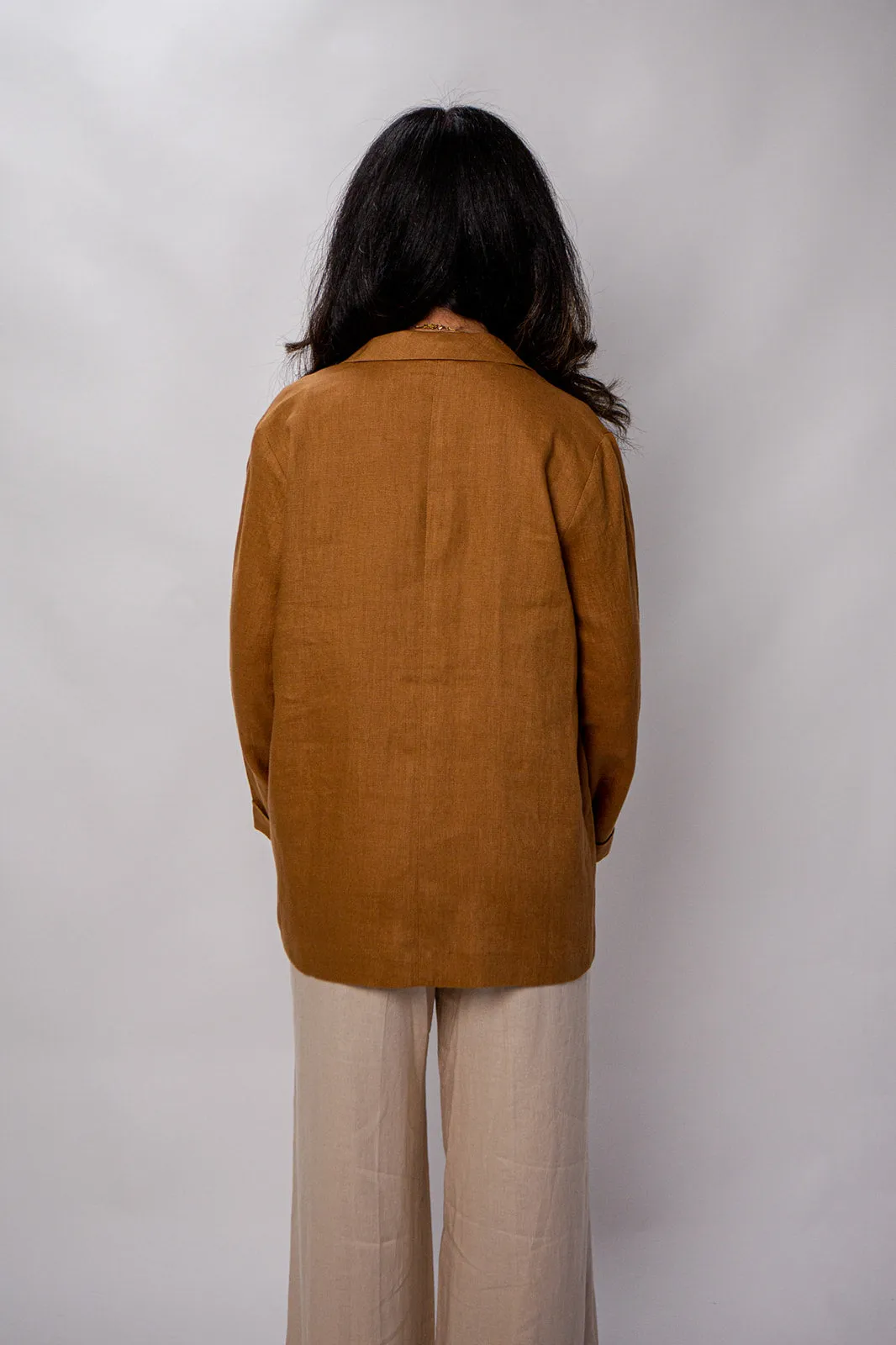 Karen 100% Linen Fitted Blazer