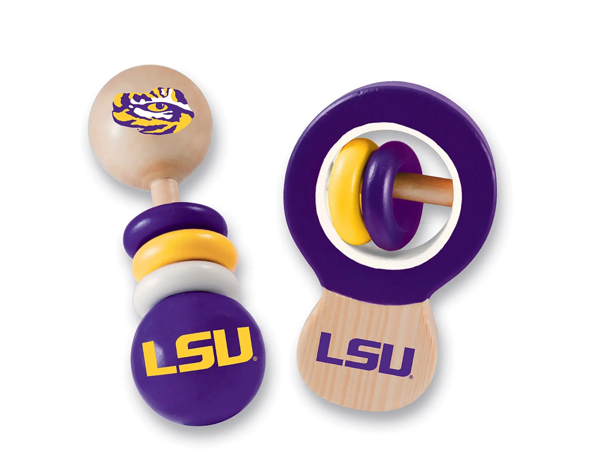 LSU Tigers Baby Rattle 2-Pack