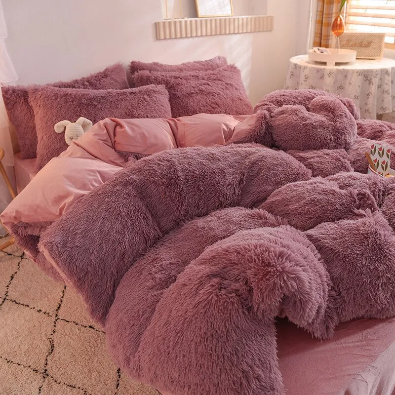 Luxury Plush Winter & Autumn Bedding Cover Set