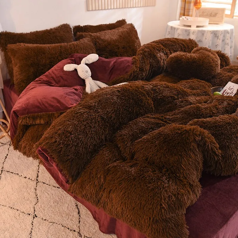 Luxury Plush Winter & Autumn Bedding Cover Set