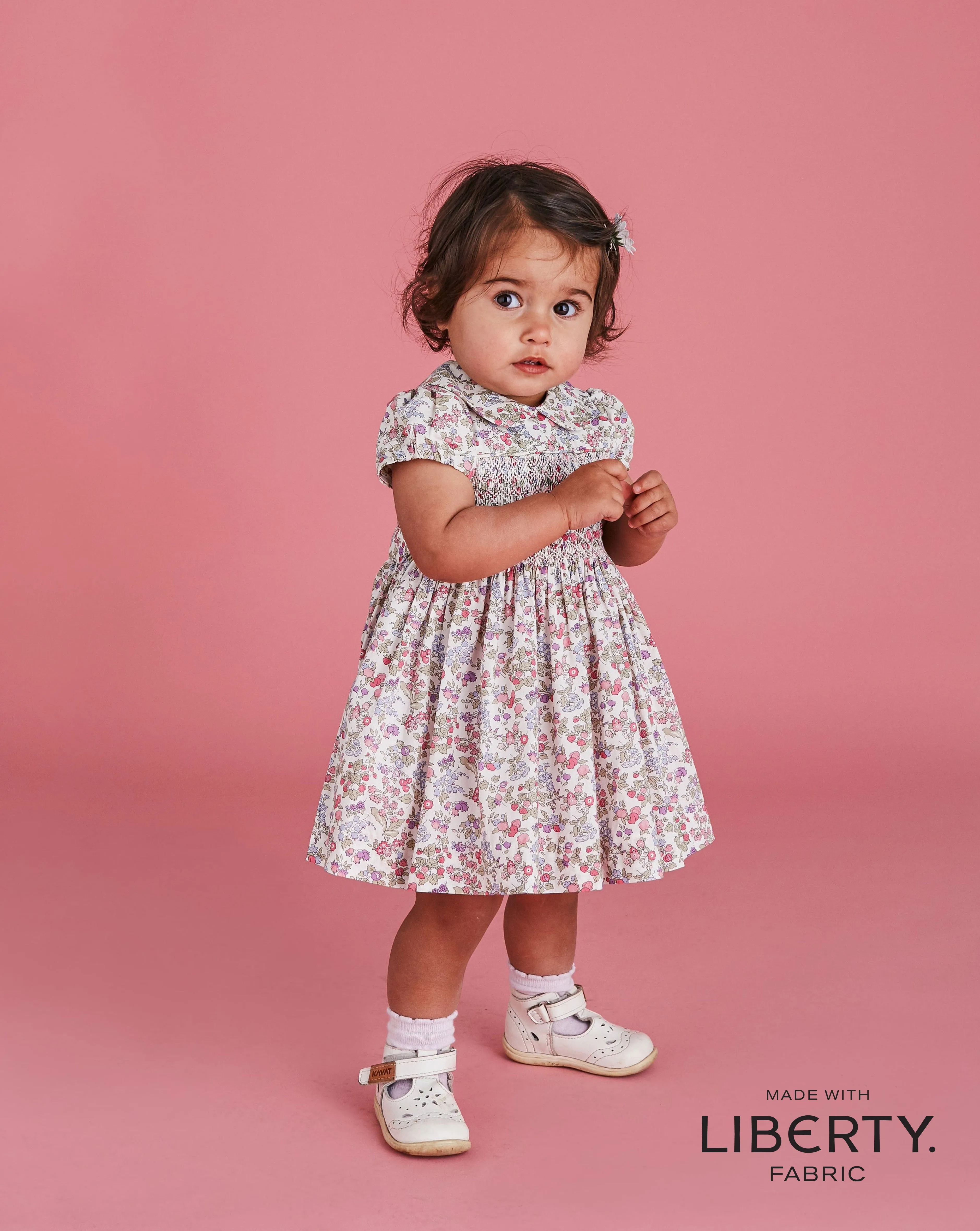 Made With Liberty Fabric:  Baby Dress - Paige