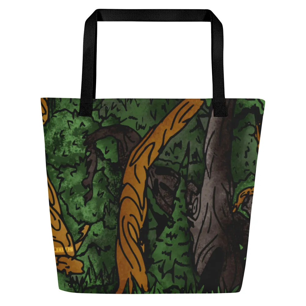 Nomad Illustration Print Large Tote Bag