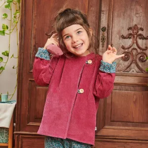 Organic reversible jacket "Cordnicki Elder | Missy Flower" - 98% organic cotton, 2% elastane