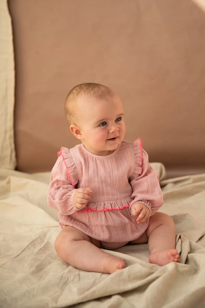 Primrose Romper-Pink Lady Apple