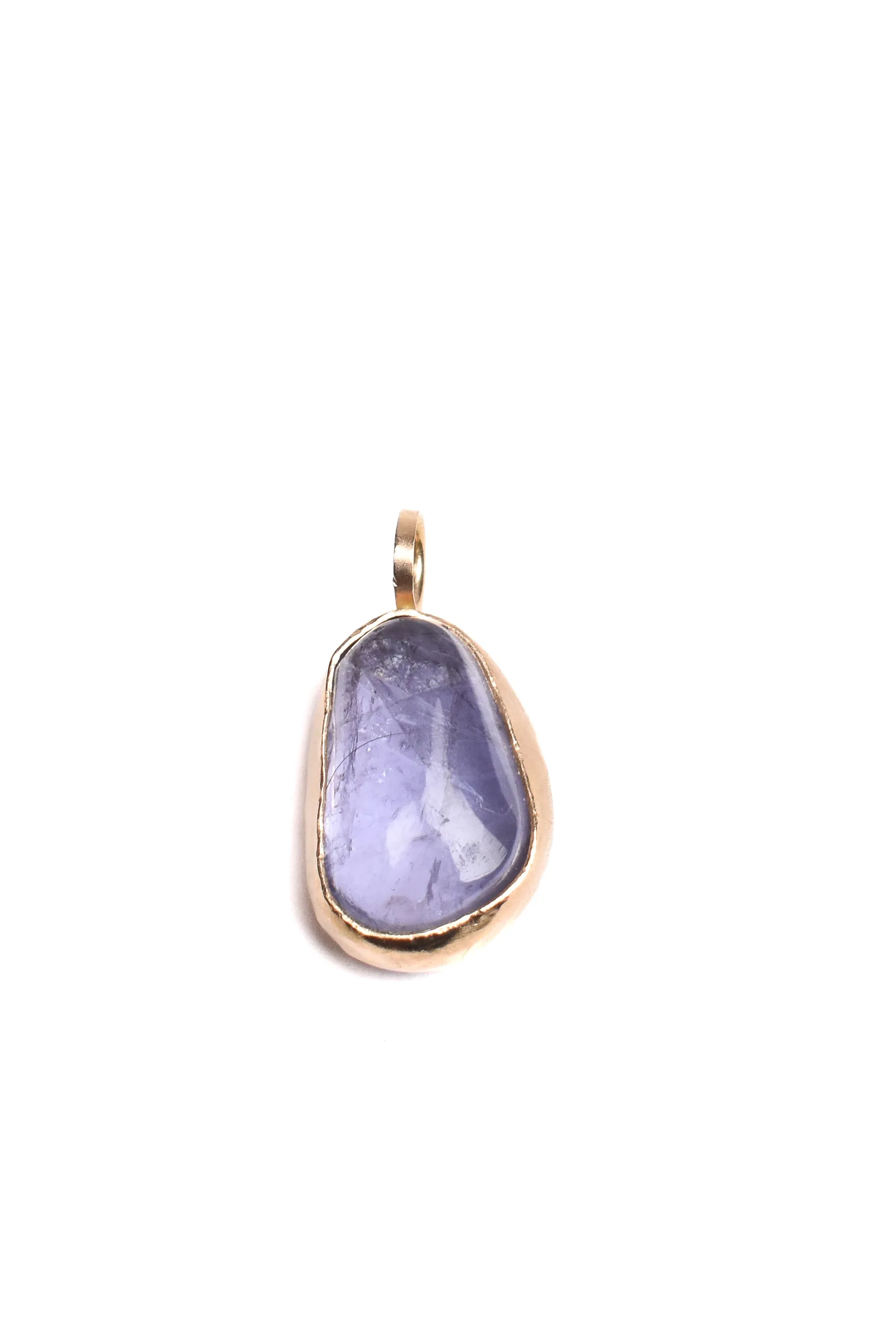 Purple Iolite • 14k Pendant