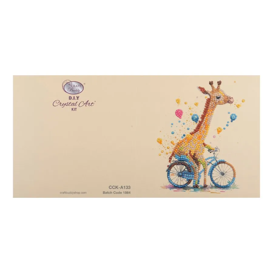 "Cute Baby Giraffe" Crystal Art Card