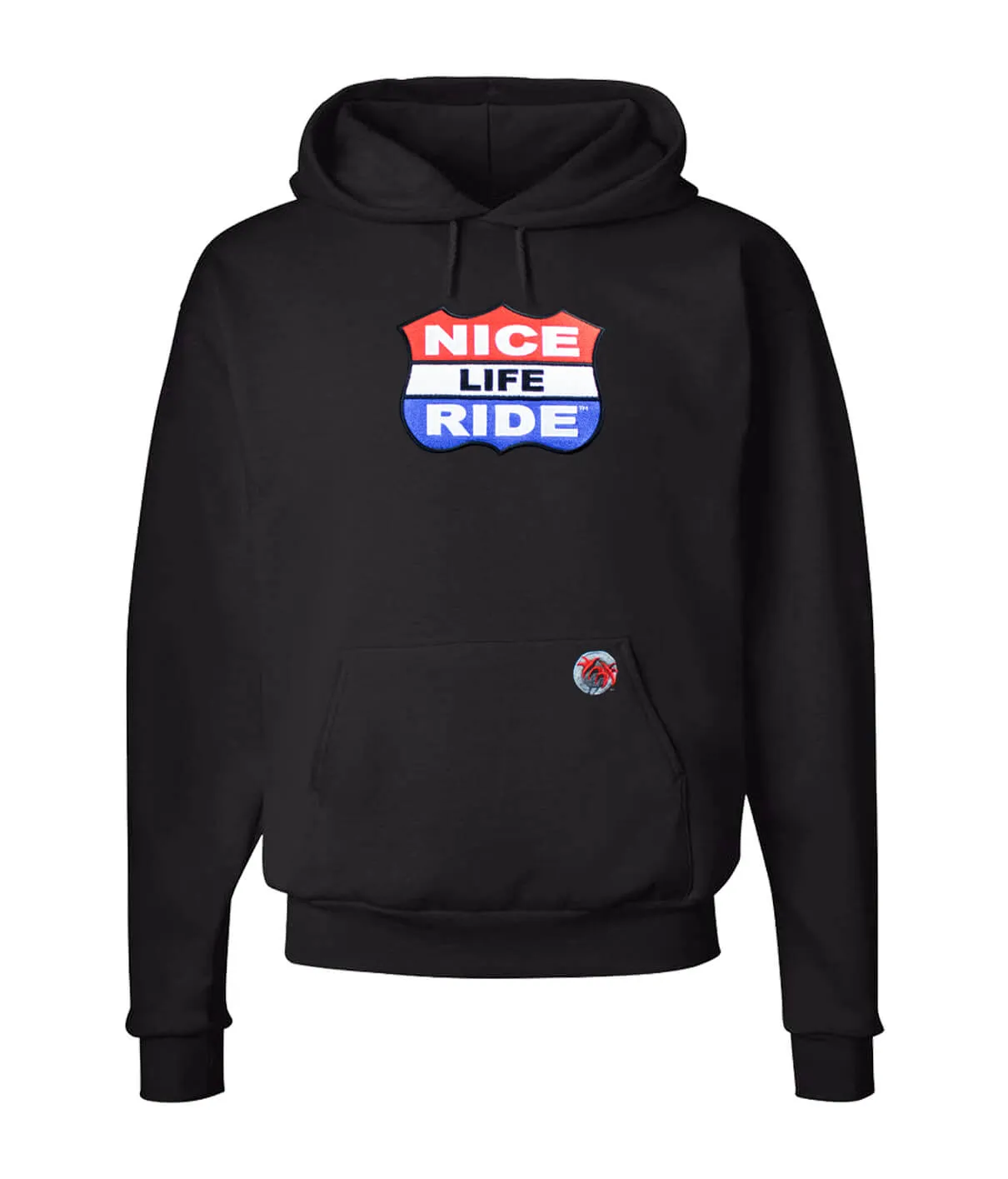 "Prime" Black Pullover Hoodie For Men And Women