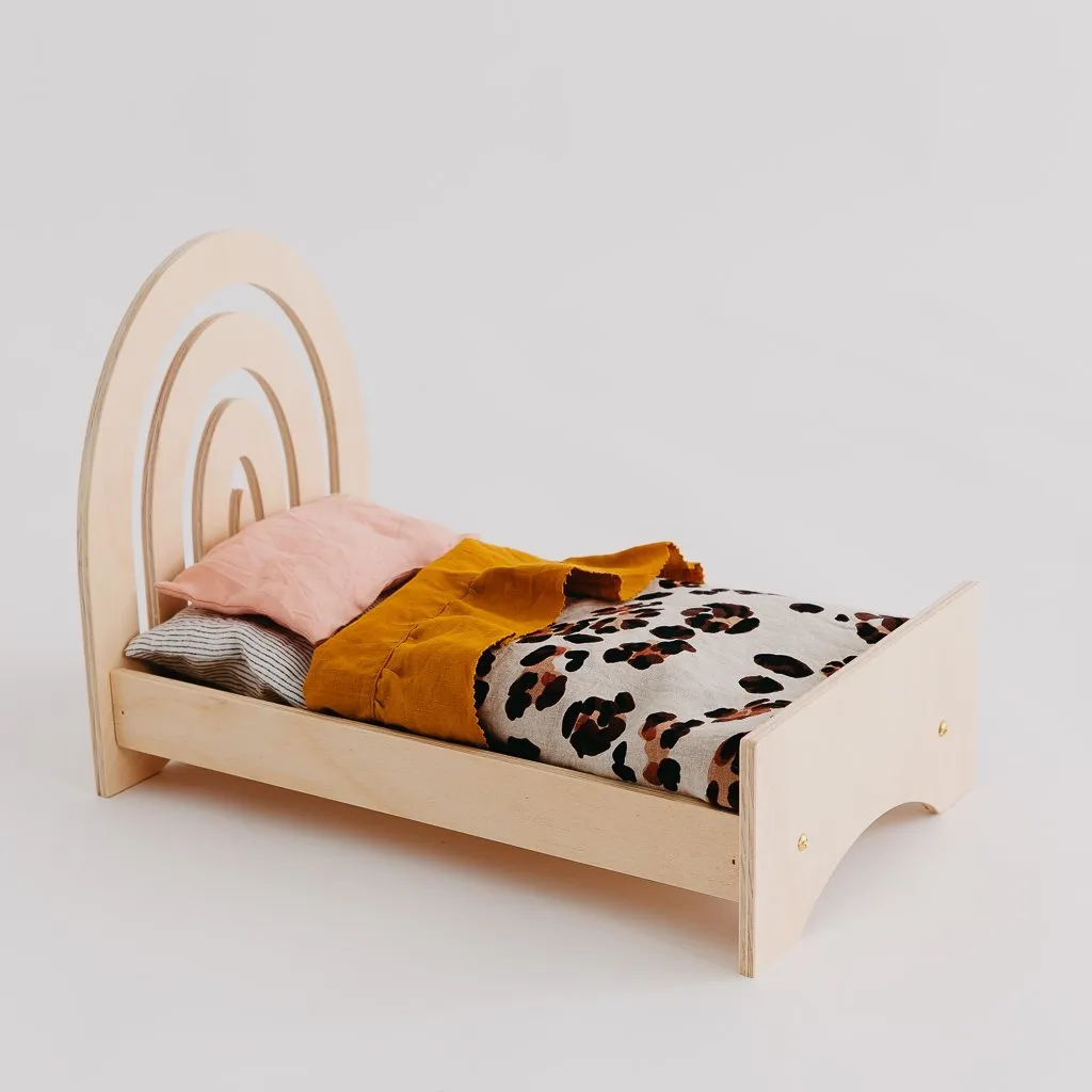 Rainbow Dolls Bed