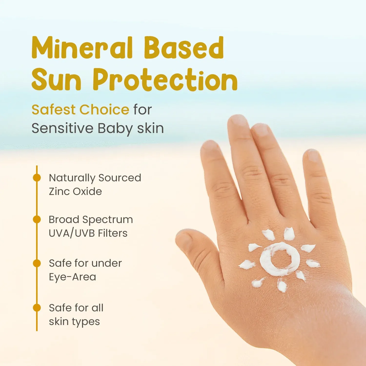 Simply Unscented Mineral Baby Sunscreen SPF 50 - Safe Sun Protection