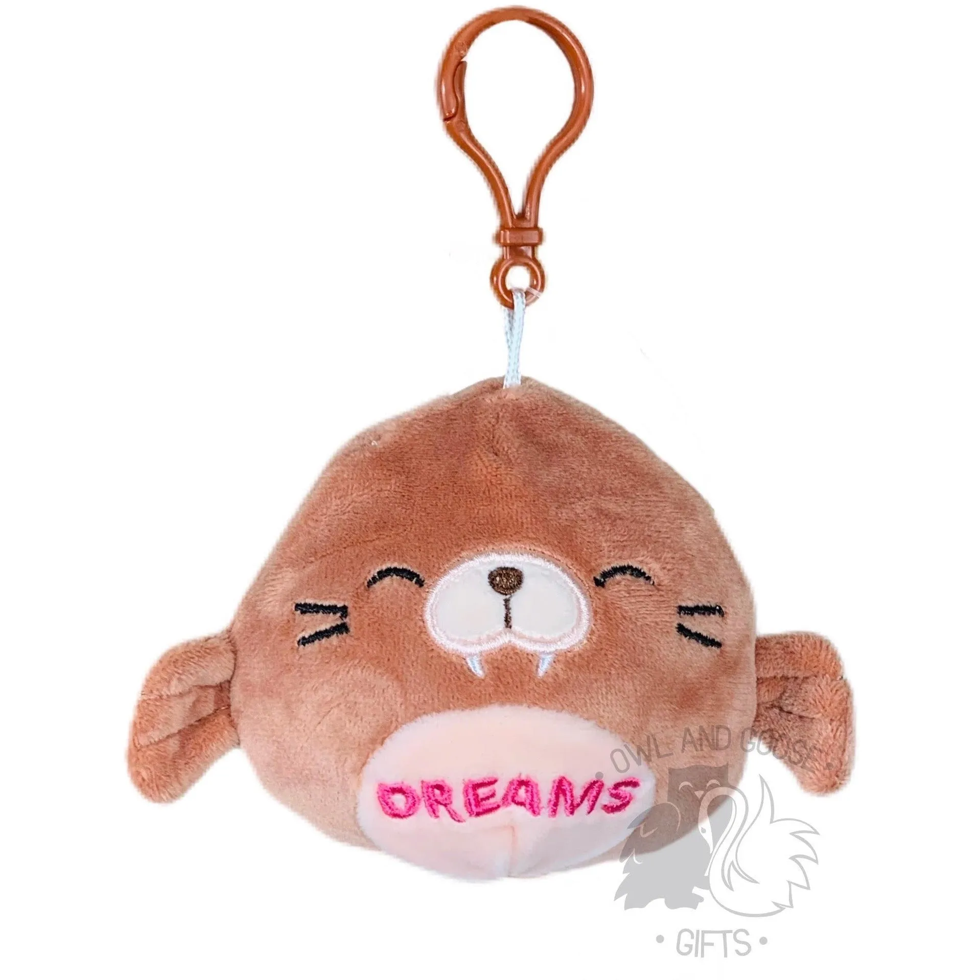 Squishmallow 3.5 Inch Bindy the Walrus DREAMS Clip