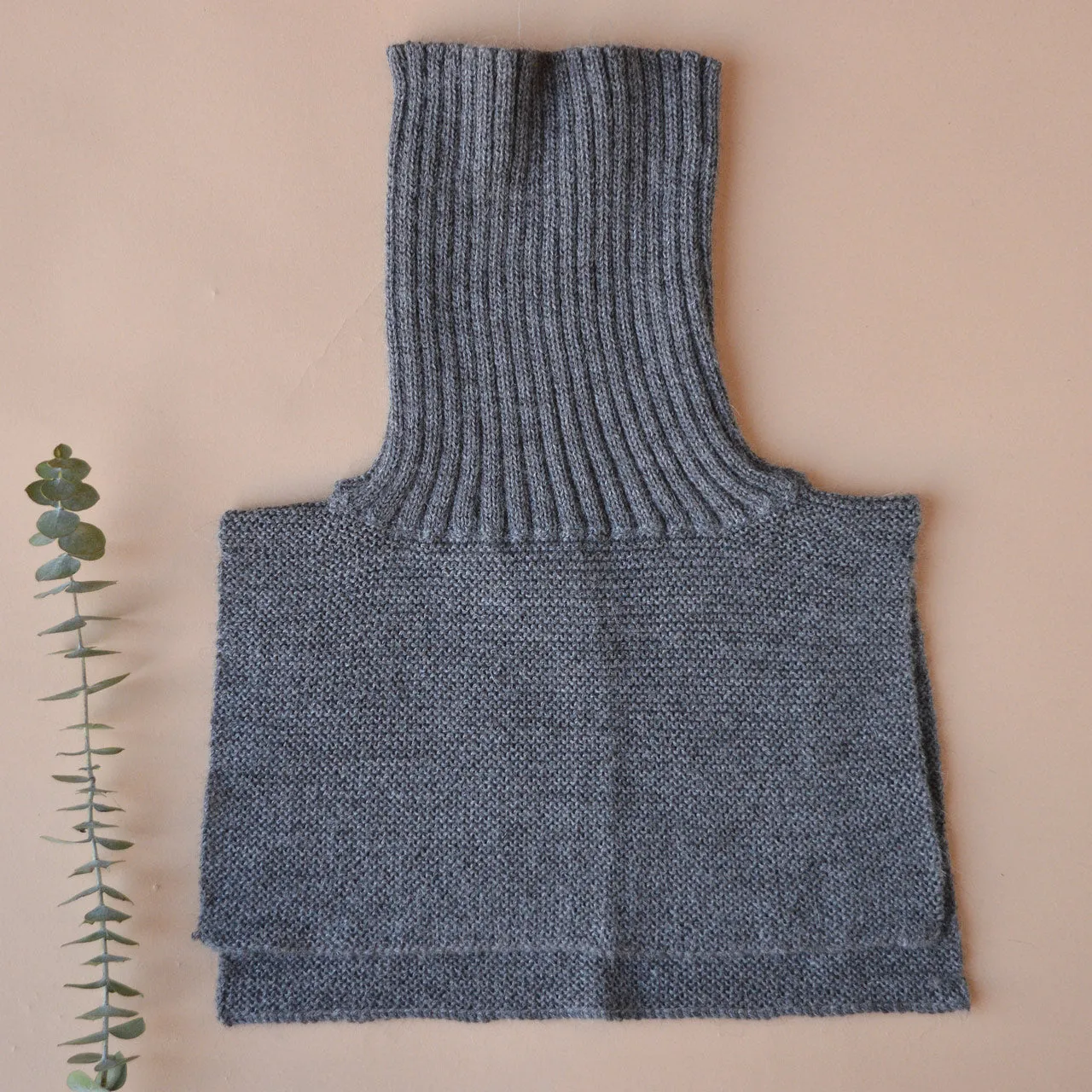 Turtle Neck & Chest Warmer in Baby Alpaca (Adults)